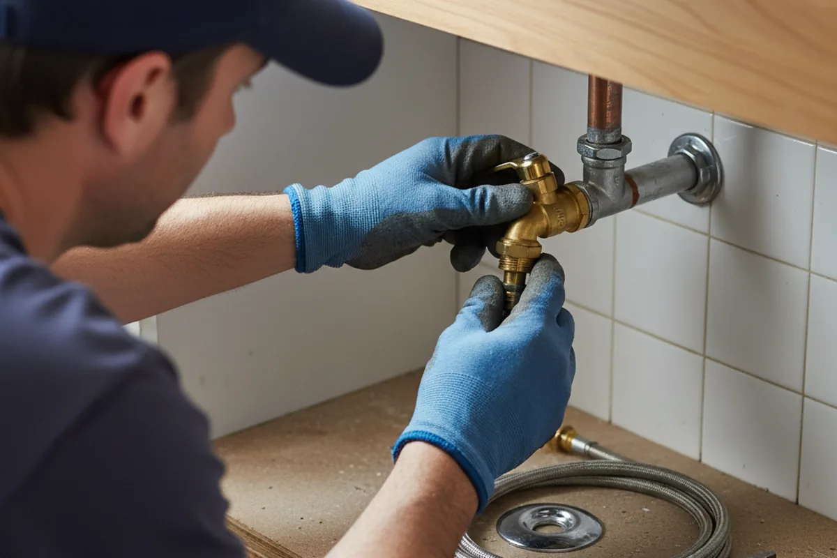 Shutoff valve and fitting work during Repiping in Manassa